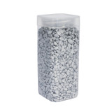 4-6mm Silver Pebbles in Square Jar (900gr) 4-6mm Silver Pebbles in Square Jar (900gr)