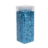 5-8mm Pearlised Turquoise Glass Pebbles (750gr) 5-8mm Pearlised Turquoise Glass Pebbles (750gr)