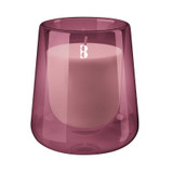 Pink Glass Bolsius Clean Light Starter Kit - Cedarwood & Vetiver