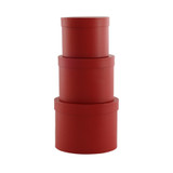 Red Hat Box (Set of 3) (Largest - D19 x H14.4cm) Red Hat Box (Set of 3) (Largest - D19 x H14.4cm)