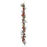 Luxury Garland with Berries, Bows and Cones (180cm)