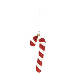 Red Candy Cane Hanging Decoration (14.5cm) Red Candy Cane Hanging Decoration (14.5cm)