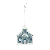 Blue Church Hanging Decoration (10cm) Blue Church Hanging Decoration (10cm)