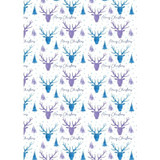Assorted Midnight Forest Christmas Wrapping Paper (4m)