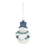 Blue Snowman Hanging Decoration (14cm) Blue Snowman Hanging Decoration (14cm)