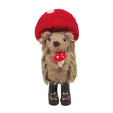 Felt Hedgehog with Toadstool Hat Hanging Decoration (12cm) Felt Hedgehog with Toadstool Hat Hanging Decoration (12cm)