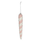 Pink and White Icicle Hanging Decoration (20cm) Pink and White Icicle Hanging Decoration (20cm)