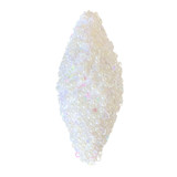 White Glitter Droplet Hanging Decoration (18cm) White Glitter Droplet Hanging Decoration (18cm)