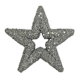 Silver Glitter Star Hanging Decoration (13cm) Silver Glitter Star Hanging Decoration (13cm)