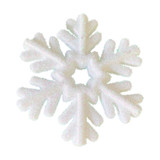 White Glitter Snowflake Hanging Decoration (37cm) White Glitter Snowflake Hanging Decoration (37cm)