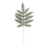 Green Glitter Fern Leaf Stem