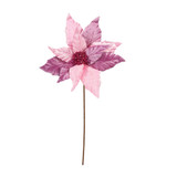 Pink Single Poinsettia Stem (45cm) Pink Single Poinsettia Stem (45cm)