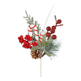 Candy Cane Pick with Berries (22cm) Candy Cane Pick with Berries (22cm)