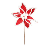 Red and White Large Poinsettia (48cm) Red and White Large Poinsettia (48cm)