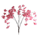 Weeping Blossom Tree Branches - Dark Pink - Set of 30 - L110cm