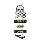Skull Hanging Sign on Chain Skull Hanging Sign on Chain