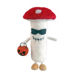 Felt Scary Toadstool with Pumpkin Hanging Decoration (16cm) Felt Scary Toadstool with Pumpkin Hanging Decoration (16cm)