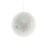 Irridescent White Snowball Hanging Decoration (10cm) Irridescent White Snowball Hanging Decoration (10cm)