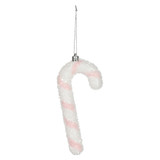 Candy Cane Hanging Decoration - Pink - H16cm Candy Cane Hanging Decoration - Pink - H16cm
