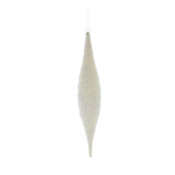 Glitter Drop Hanging Decoration - White Glitter Drop Hanging Decoration - White