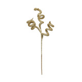 Spiral Glitter Twisted Pick - Gold (28cm) 