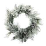 Snowy Mixed Pine & Cone Wreath (60cm) Snowy Mixed Pine & Cone Wreath (60cm)