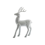 Glitter Standing Reindeer - Silver (32cm) Glitter Standing Reindeer - Silver (32cm)