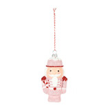 Pink Soldier with Candycane Hanging Decoration (12cm) Pink Soldier with Candycane Hanging Decoration (12cm)