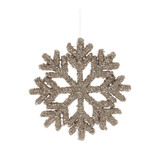 Gold Glitter Sparkly Snowflake Hanging Decoration Gold Glitter Sparkly Snowflake Hanging Decoration