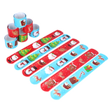 Christmas Snap Bracelets with Print (6 Assorted Designs) Christmas Snap Bracelets with Print (6 Assorted Designs)