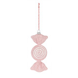 Candy Hanging Decoration - Pink/White  (5.5cm)