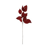 Red Velvet Leaf Spray (76cm) Red Velvet Leaf Spray (76cm)