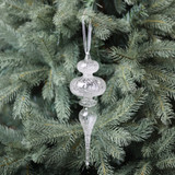 White Glass Elegance Finial (24cm) White Glass Elegance Finial (24cm)