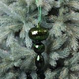 Green Glass Trio Finial (22cm) Green Glass Trio Finial (22cm)