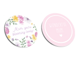Assorted Mothers Day Wooden Coaster (10cm)