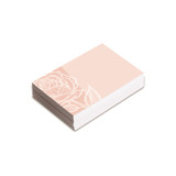 Pack of 25 Small Pale Pink with White Rose Card Pack of 25 Small Pale Pink with White Rose Card