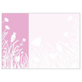 Pack of 6 Large Pink and White Wild Flower illustration Cards Pack of 6 Large Pink and White Wild Flower illustration Cards