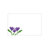 Pack of 25 Small Watercolour Purple Crocus Cards