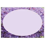 Pack of 6 Large Lilac Border Cards 