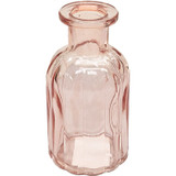 Pink Flora Bottle Glass Vase (13.7cm)