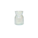 Meadow Flower Vase with Diamond Embossed Pattern & Iridescent??Finish (13.5cm) Meadow Flower Vase with Diamond Embossed Pattern & Iridescent??Finish (13.5cm)