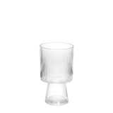 Clear Raised Ribbed??Vase (25cm) Clear Raised Ribbed??Vase (25cm)