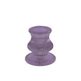 Lilac Eliza Glass Taper Candle Holder (6cm) Lilac Eliza Glass Taper Candle Holder (6cm)