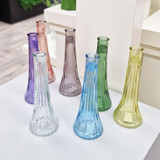 Yellow Ashley Bud Glass Vase (21cm)