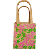 Colourful Daisy & Posy Jute Plant Bags (8 Bags)