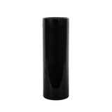 Black Gloss Cylinder Glass Vase (30cm H x 10cm W) Black Gloss Cylinder Glass Vase (30cm H x 10cm W)