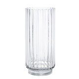 Clear Rochelle Fluted Cylinder Glass Vase (27cm) Clear Rochelle Fluted Cylinder Glass Vase (27cm)