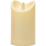 Ivory Flickering LED Resin Pillar Candle (12.5cm) Ivory Flickering LED Resin Pillar Candle (12.5cm)