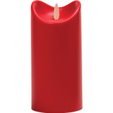 Red Flickering LED Resin Pillar Candle (15cm) Red Flickering LED Resin Pillar Candle (15cm)