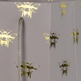 Grey Hand Tie Bag with Gold Bees (Pack of 10)